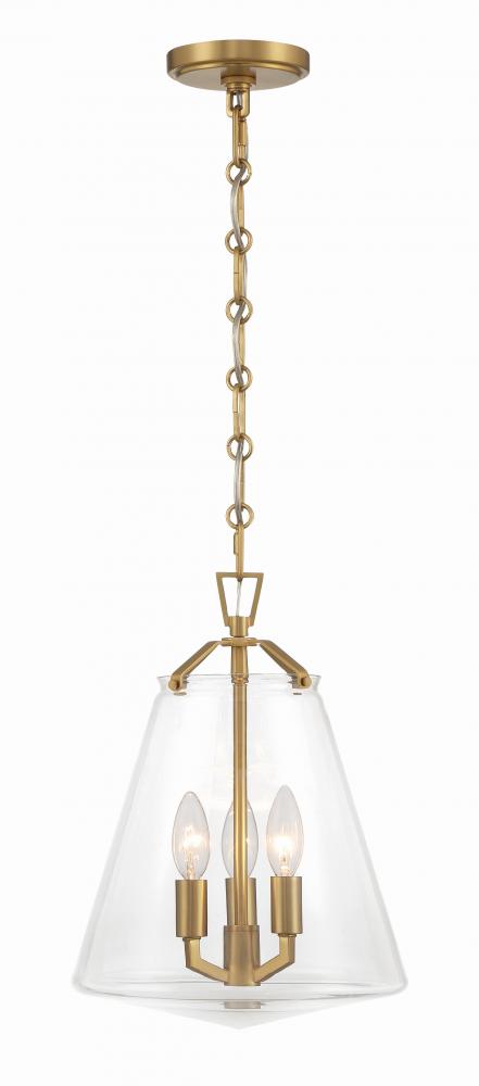 Crystorama VOSS VSS-7004-LG Mini Chandelier Modern - Luxe Gold