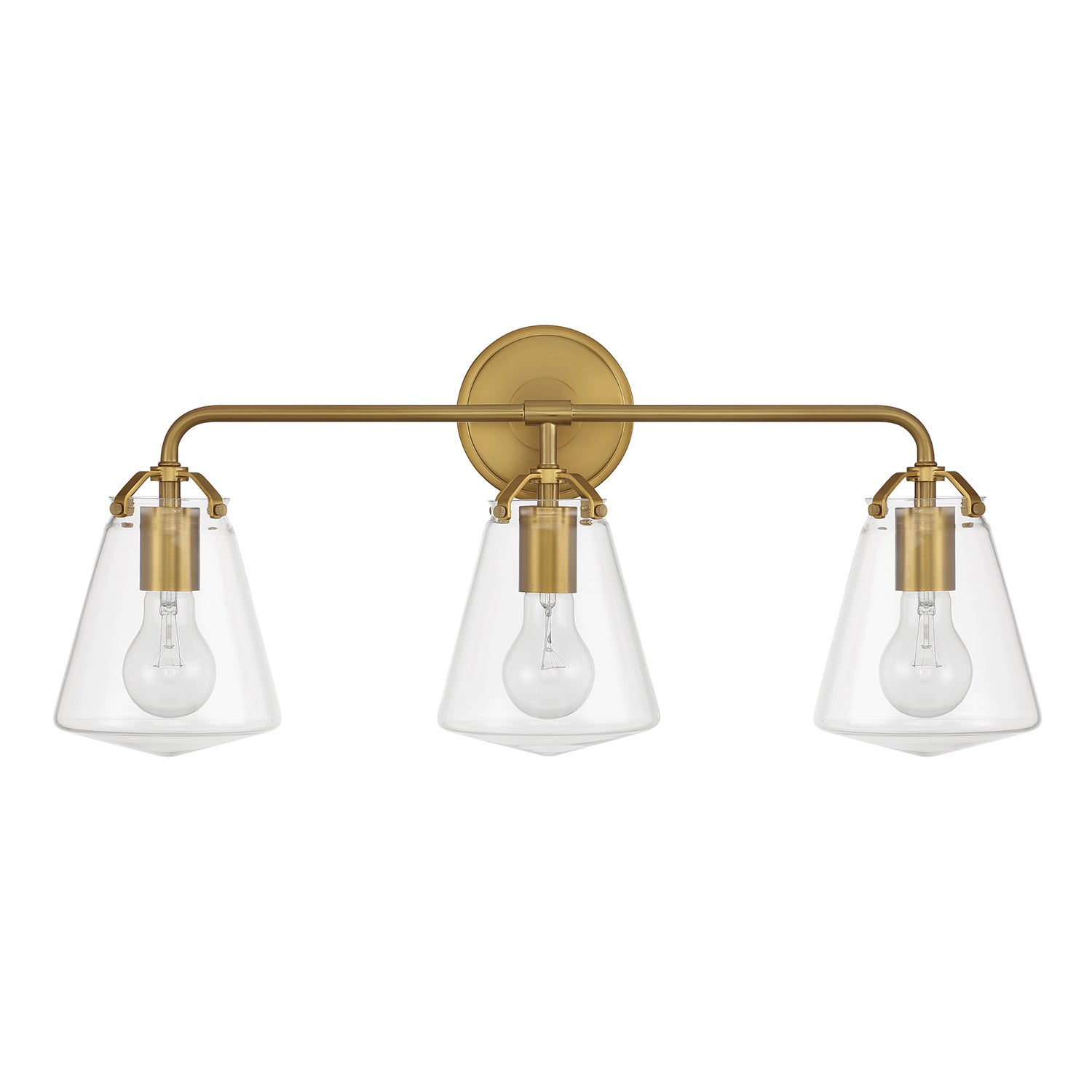 Crystorama Voss VSS-7013-LG – 25 Inch – 3 Light – Bath Vanity Light – Luxe Gold – Damp Rated