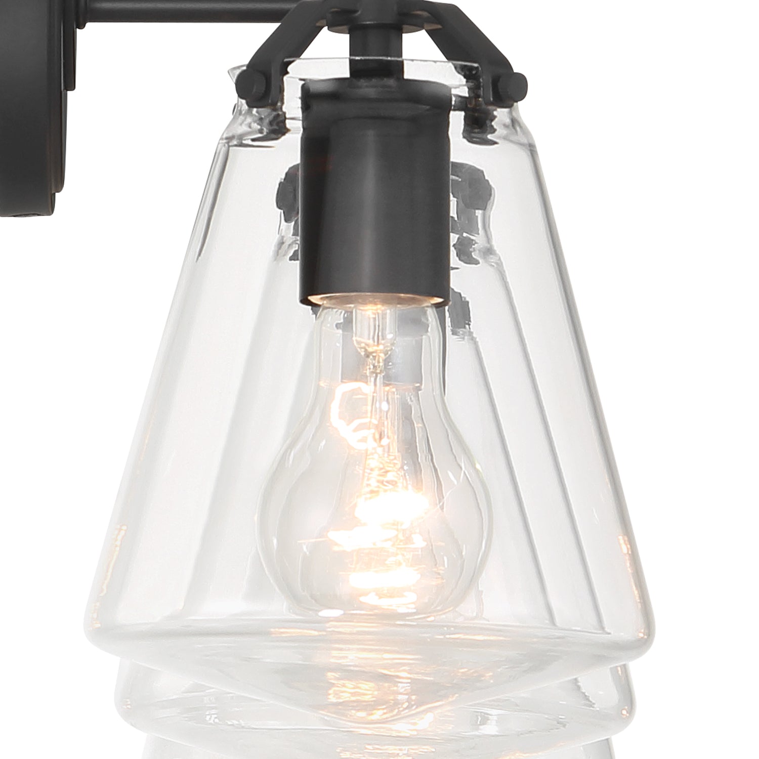 Crystorama Voss VSS-7013-MK – 25 Inch – 3 Light – Bath Vanity Light – Matte Black – Damp Rated