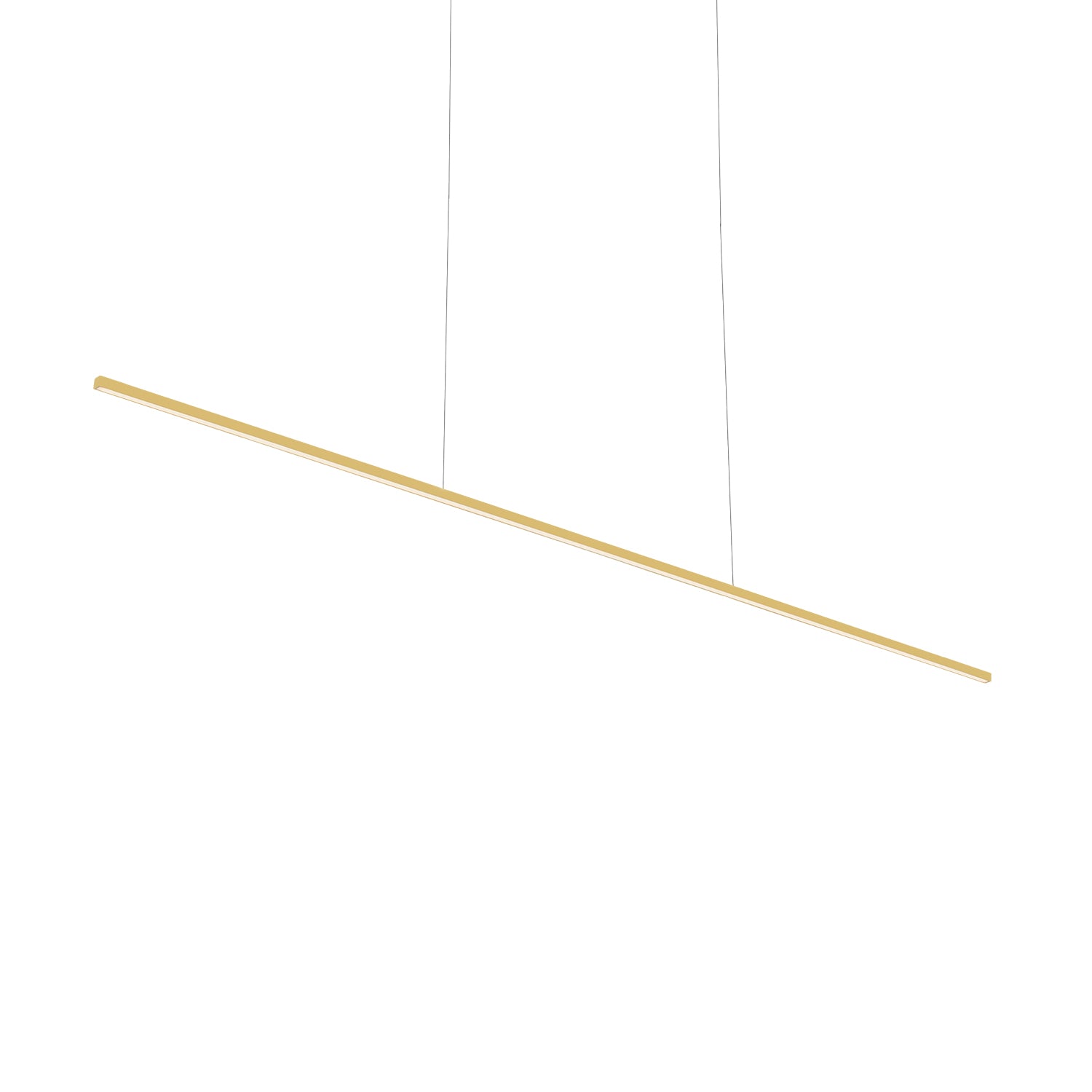 Vega Minor 60-in Brushed Gold LED Linear Pendant
