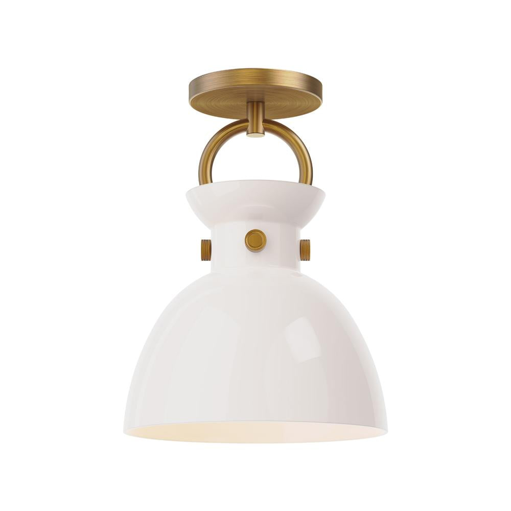 Alora Lighting WALDO SF411809AGGO Semi Flush Mt Modern - Aged Gold