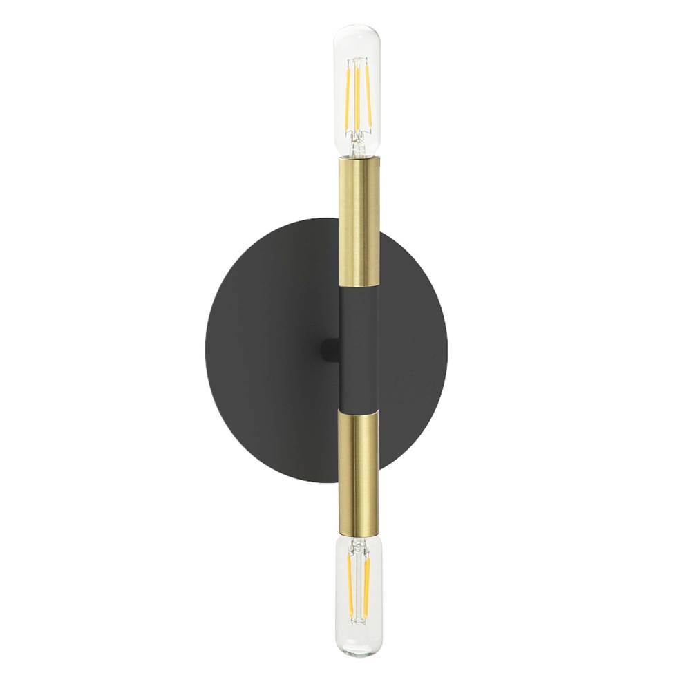 Dainolite WAND WAN-132W-MB-AGB Sconce Modern - Matte Black