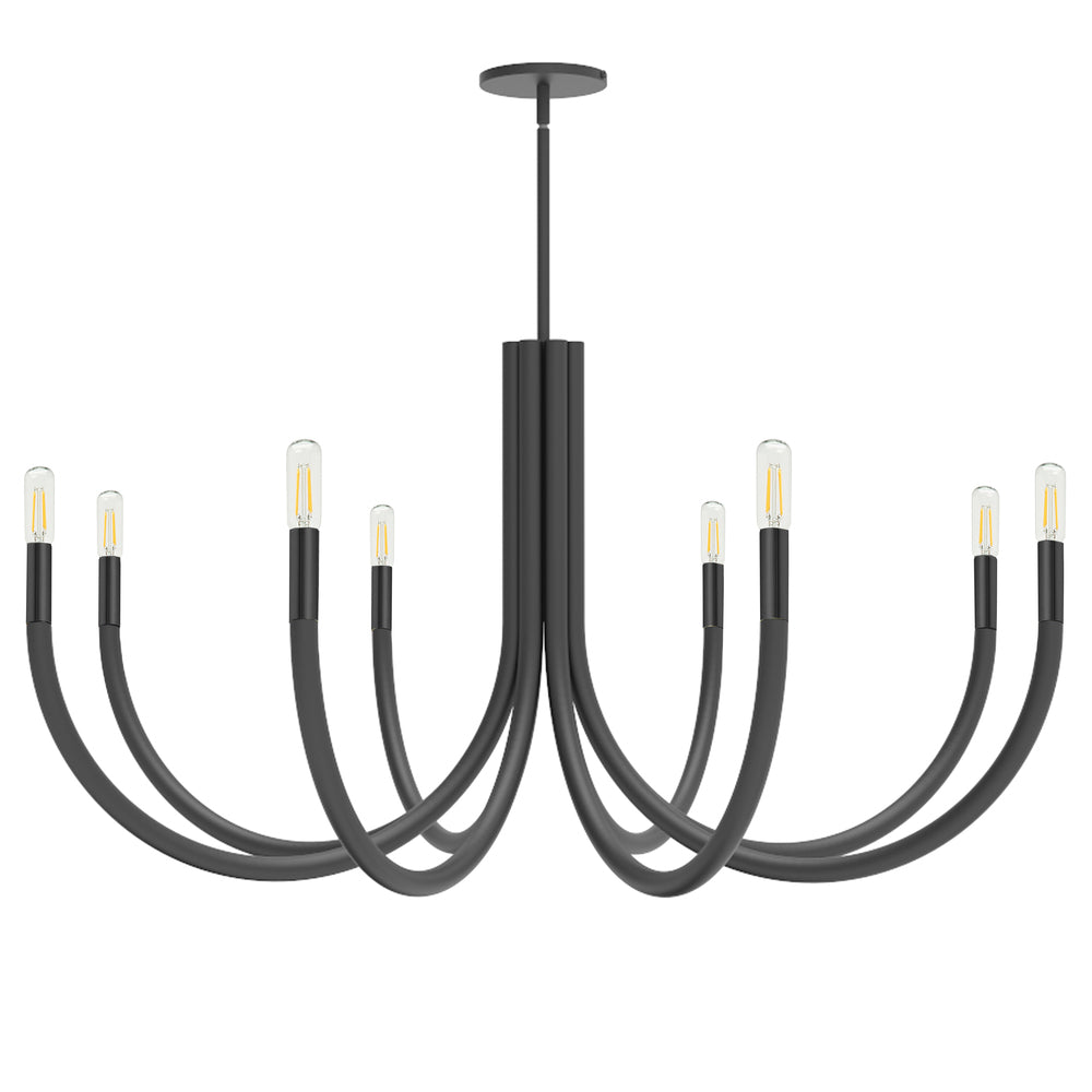 Dainolite WAND WAN-388C-MB Chandelier Modern - Matte Black