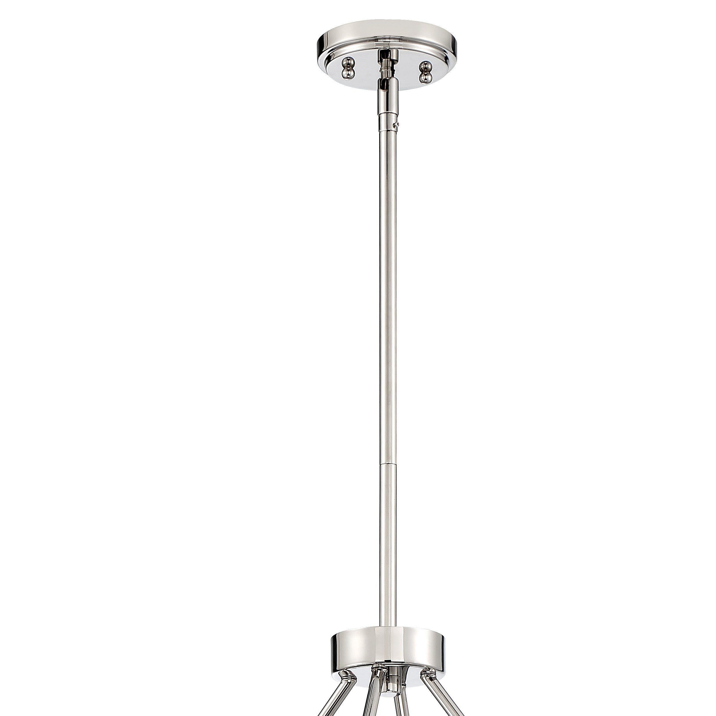 Crystorama Watson WAT-B2008-PN – 32 Inch – 8 Light – Chandelier – Polished Nickel – Damp Rated