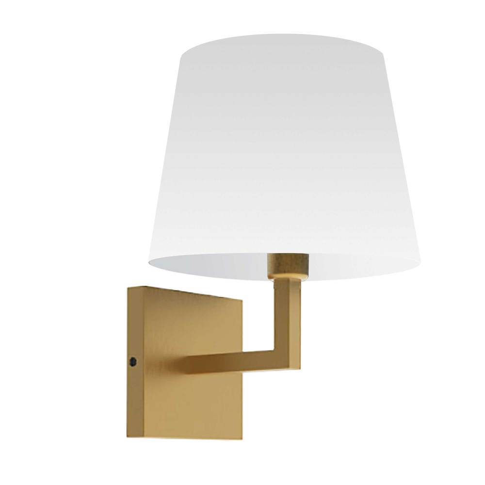 Dainolite WHITNEY WHN-91W-AGB-WH Sconce Modern - Aged Brass