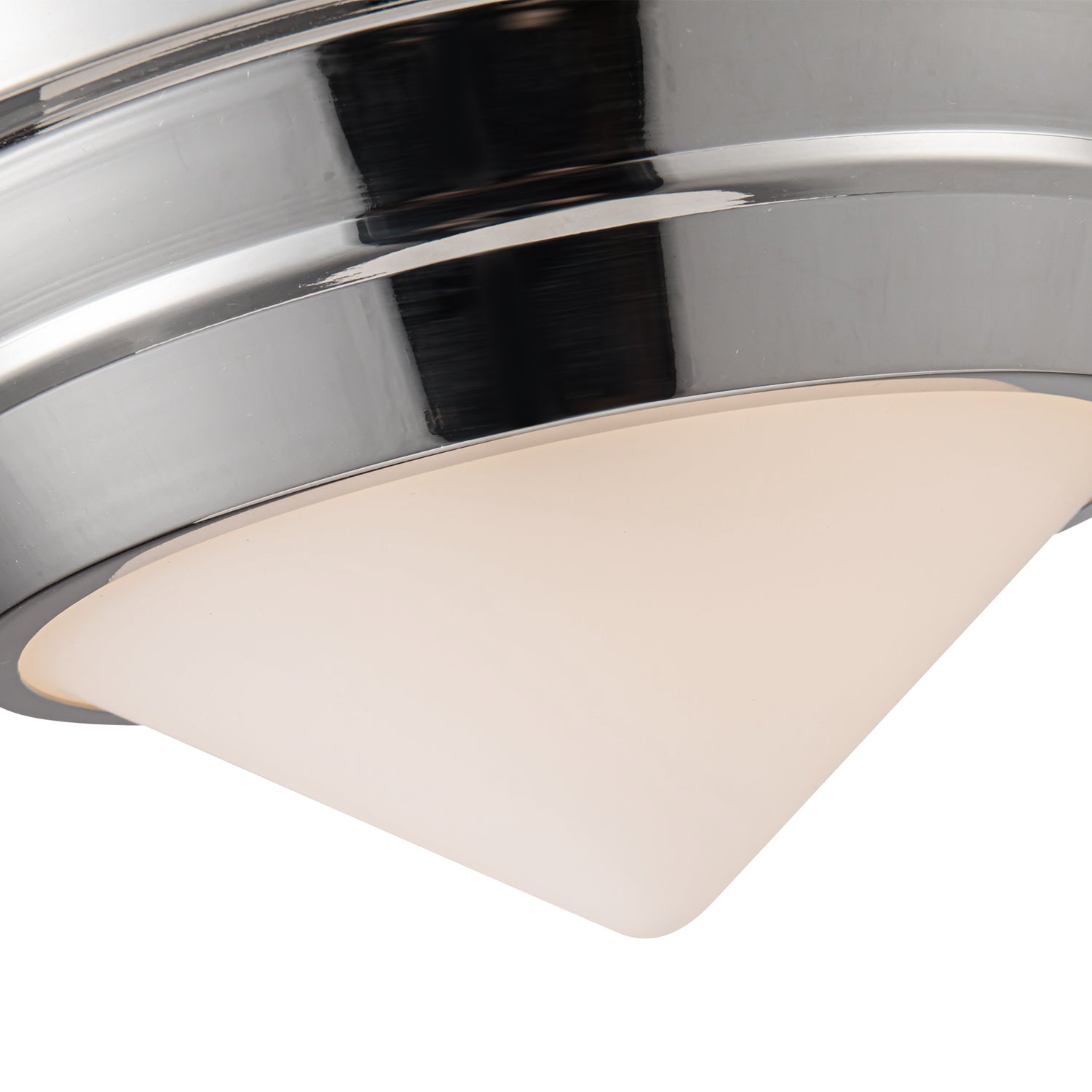 Willard 10-in Polished Nickel/Opal Matte Glass 1 Light Flush Mount