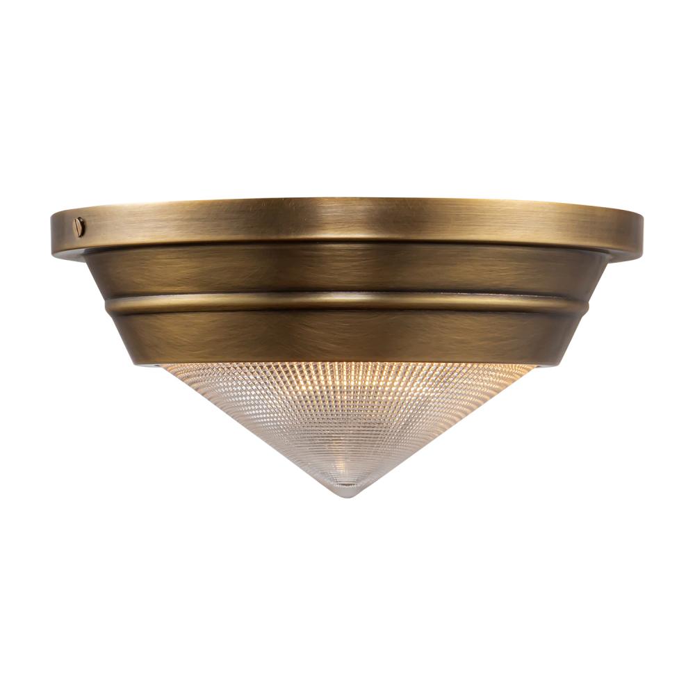 Alora Lighting WILLARD FM348010VBPG Flush Mount - Vintage Brass