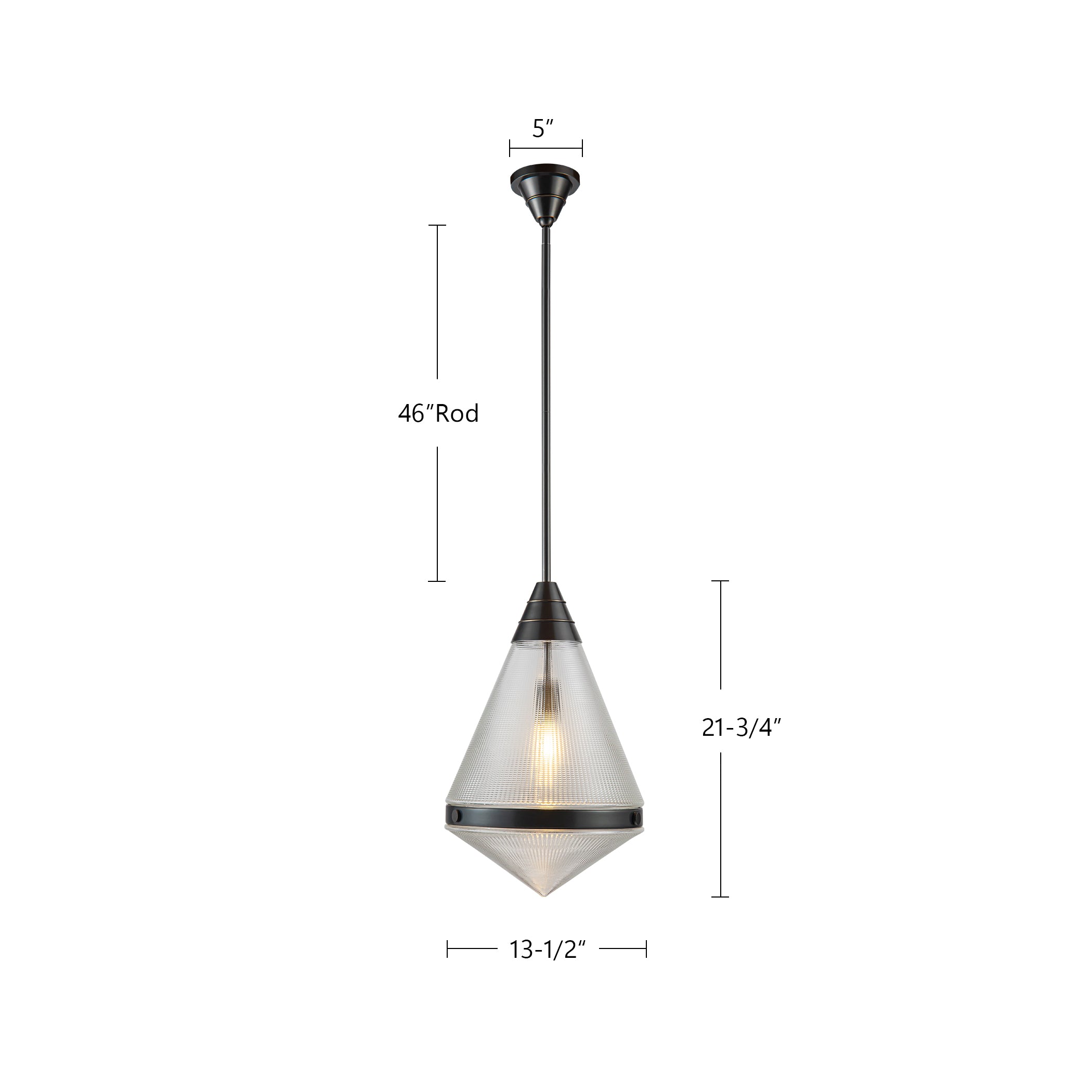 Willard 22-in Urban Bronze/Opal Matte Glass 1 Light Pendant