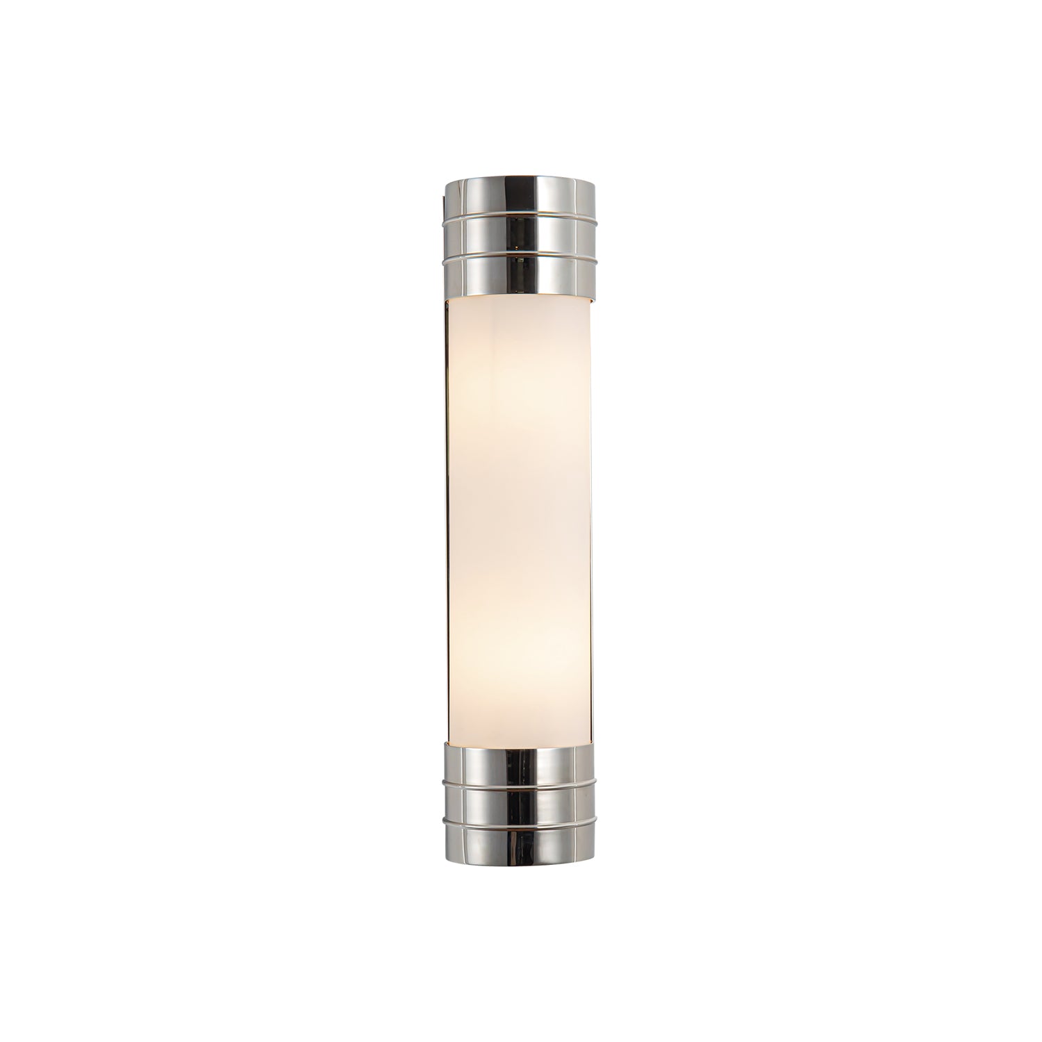 Willard 18-in Polished Nickel/Opal Matte Glass 2 Lights Wall/Vanity