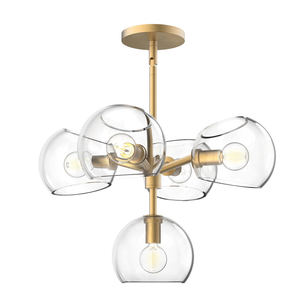 Alora Lighting WILLOW CH548518BGCL Chandelier - Brushed Gold