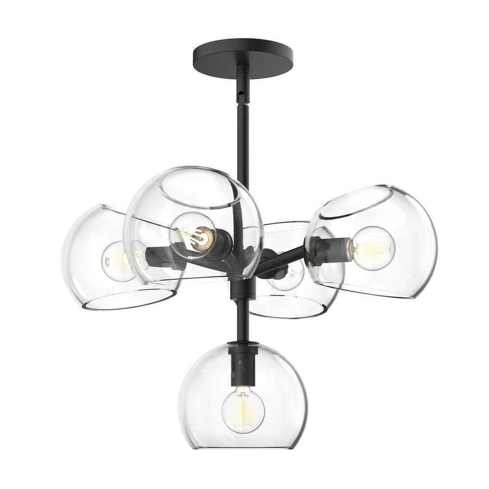 Alora Lighting WILLOW CH548518MBCL Chandelier - Matte Black