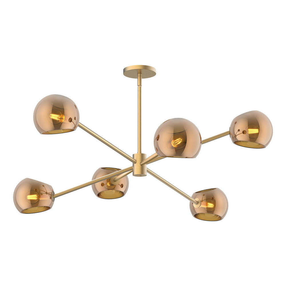 Alora Lighting WILLOW CH548637BGCP Chandelier - Brushed Gold