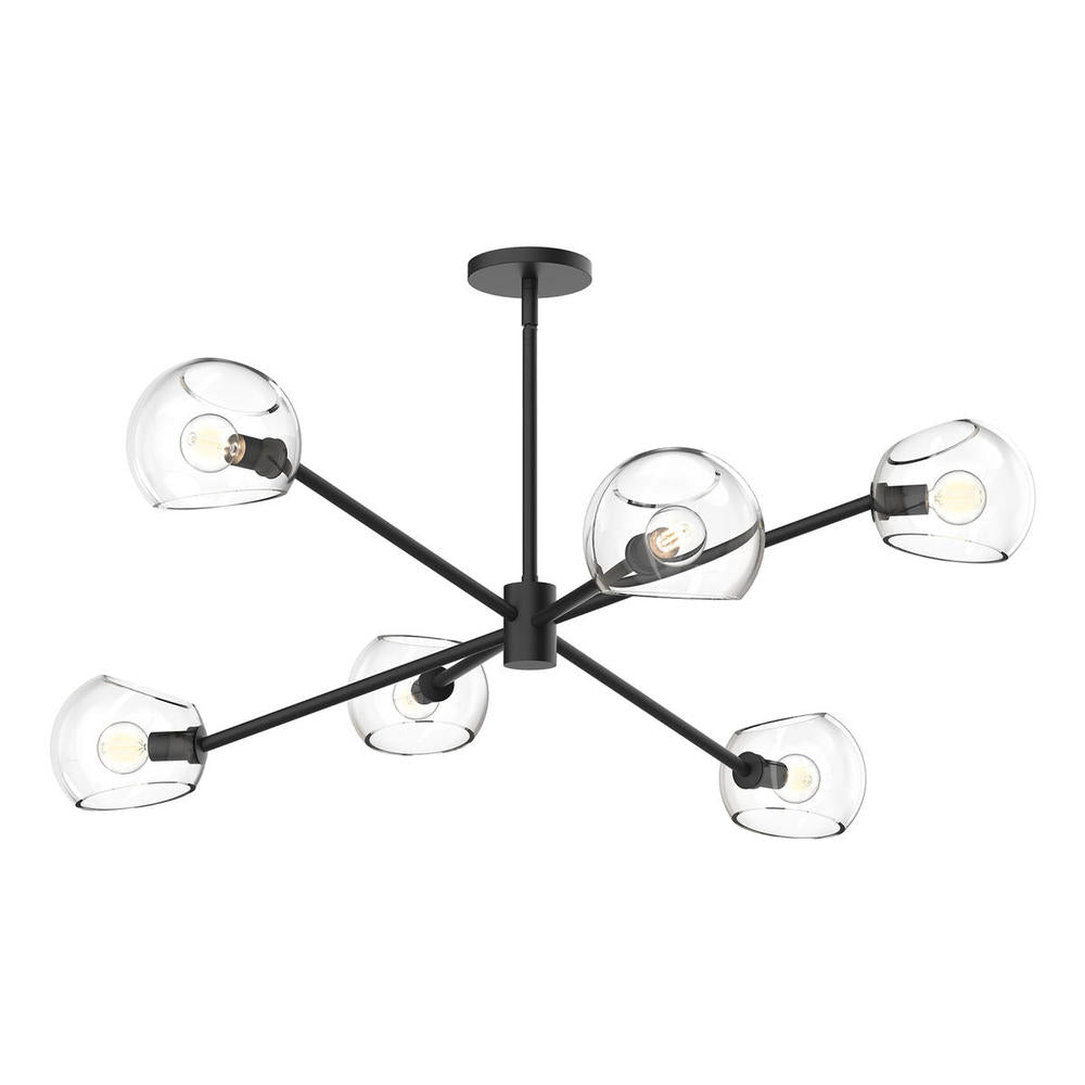 Alora Lighting WILLOW CH548637MBCL Chandelier - Matte Black