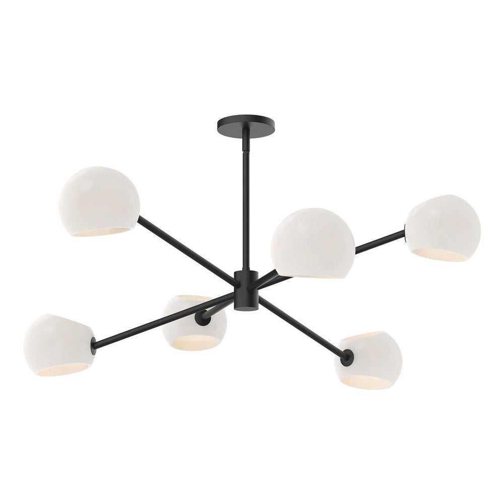 Alora Lighting WILLOW CH548637MBOP Chandelier - Matte Black