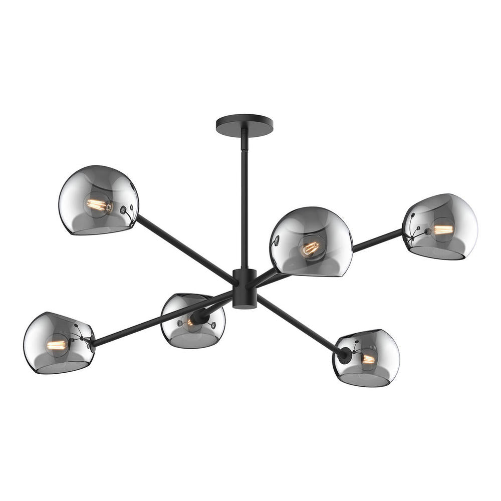 Alora Lighting WILLOW CH548637MBSM Chandelier - Matte Black