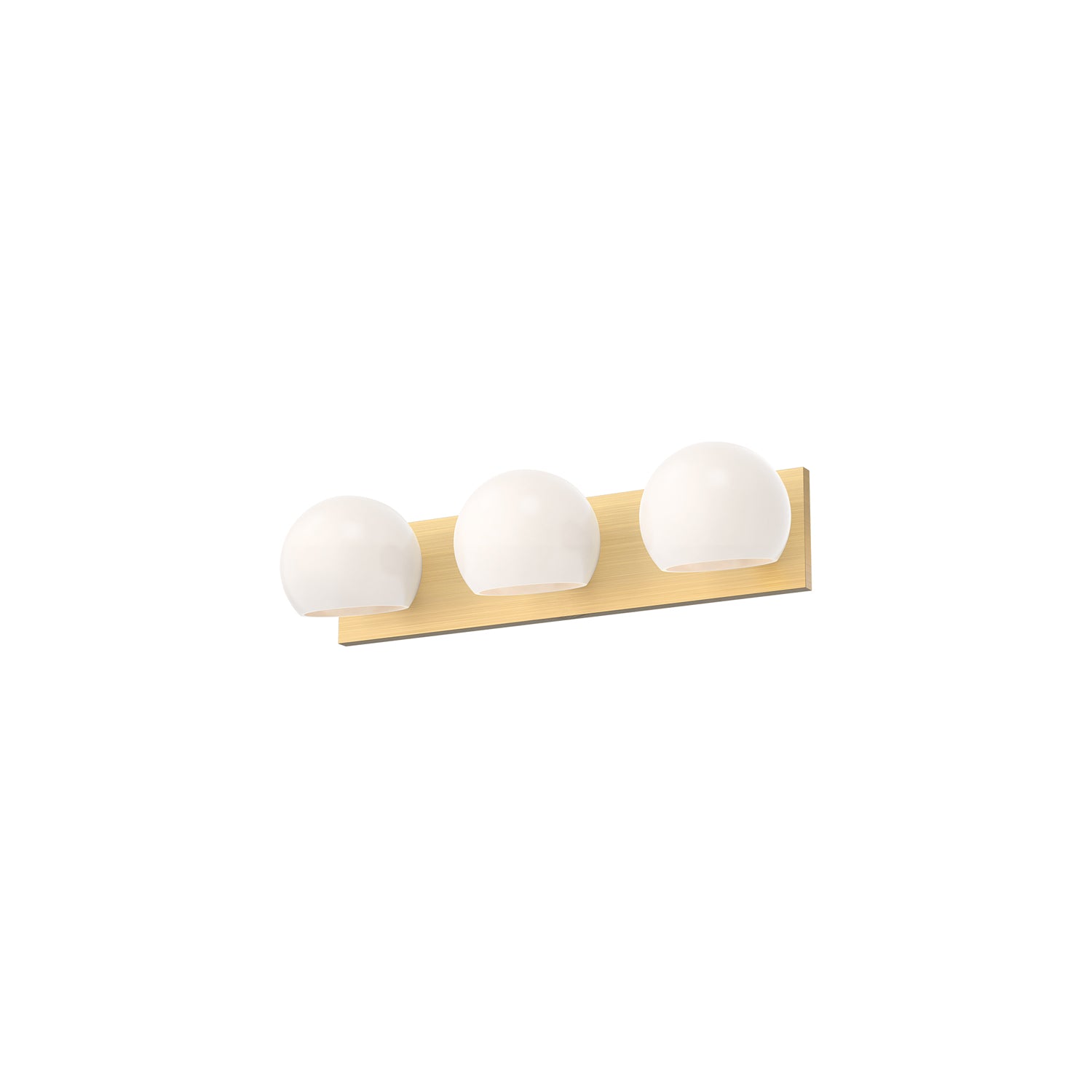 Willow 22-in Brushed Gold/Opal Matte Glass 3 Lights Vanity