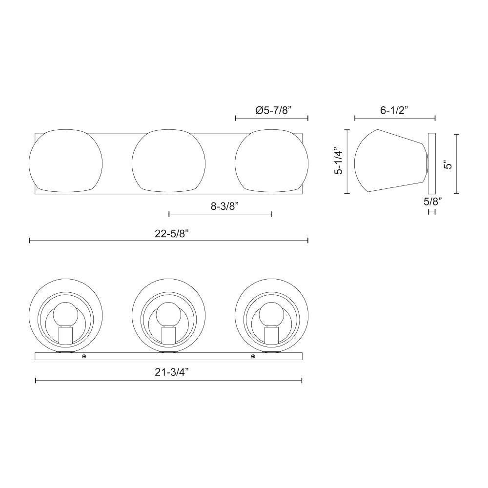 Alora Lighting WILLOW VL648322MB Bathroom Fixture - Matte Black