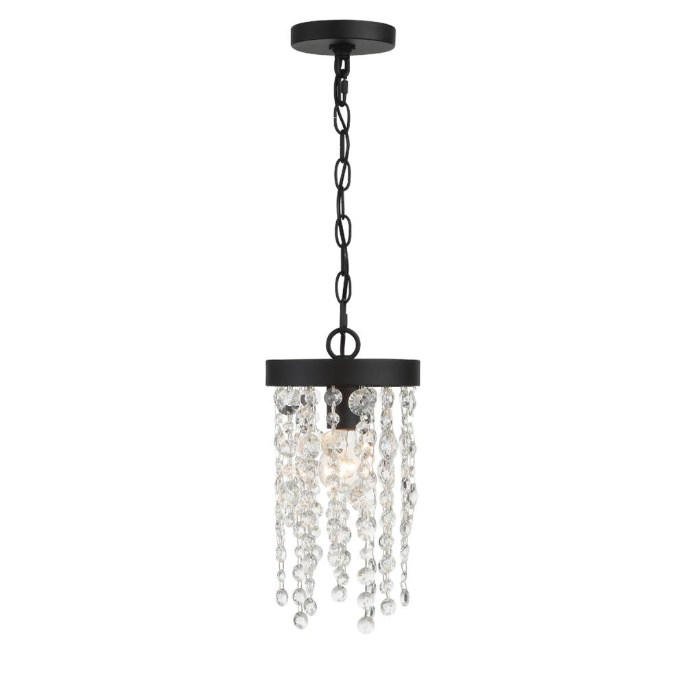 Crystorama WINHAM WIN-610-BF-CL-MWP Pendant Contemporary - Black Forged