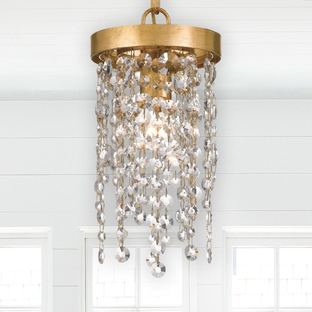 Crystorama WINHAM WIN-610-GA-CL-MWP Pendant Contemporary - Antique Gold