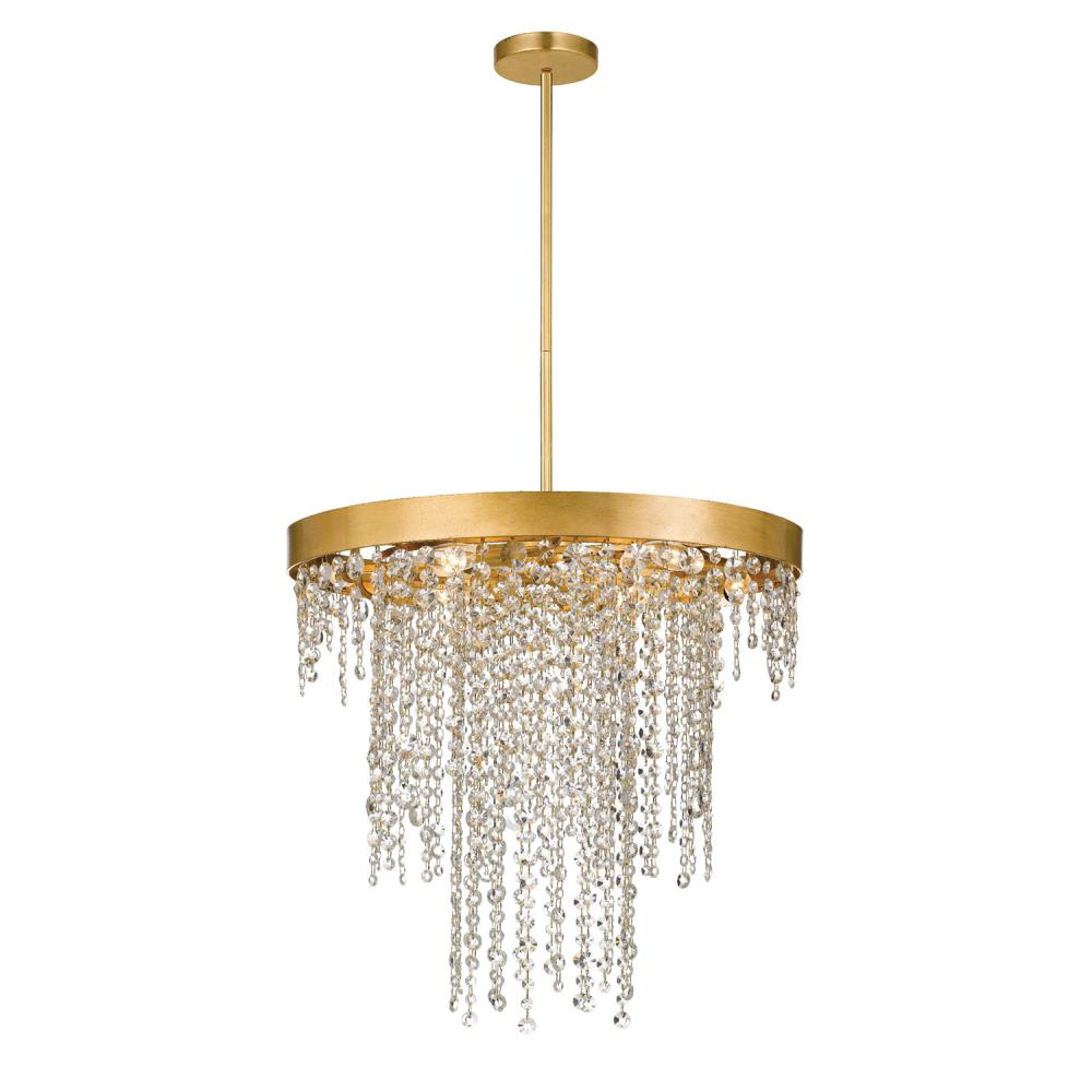 Crystorama WINHAM WIN-616-GA-CL-MWP Chandelier Contemporary - Antique Gold