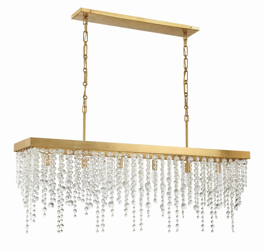 Crystorama WINHAM WIN-617-GA-CL-MWP Chandelier Contemporary - Antique Gold