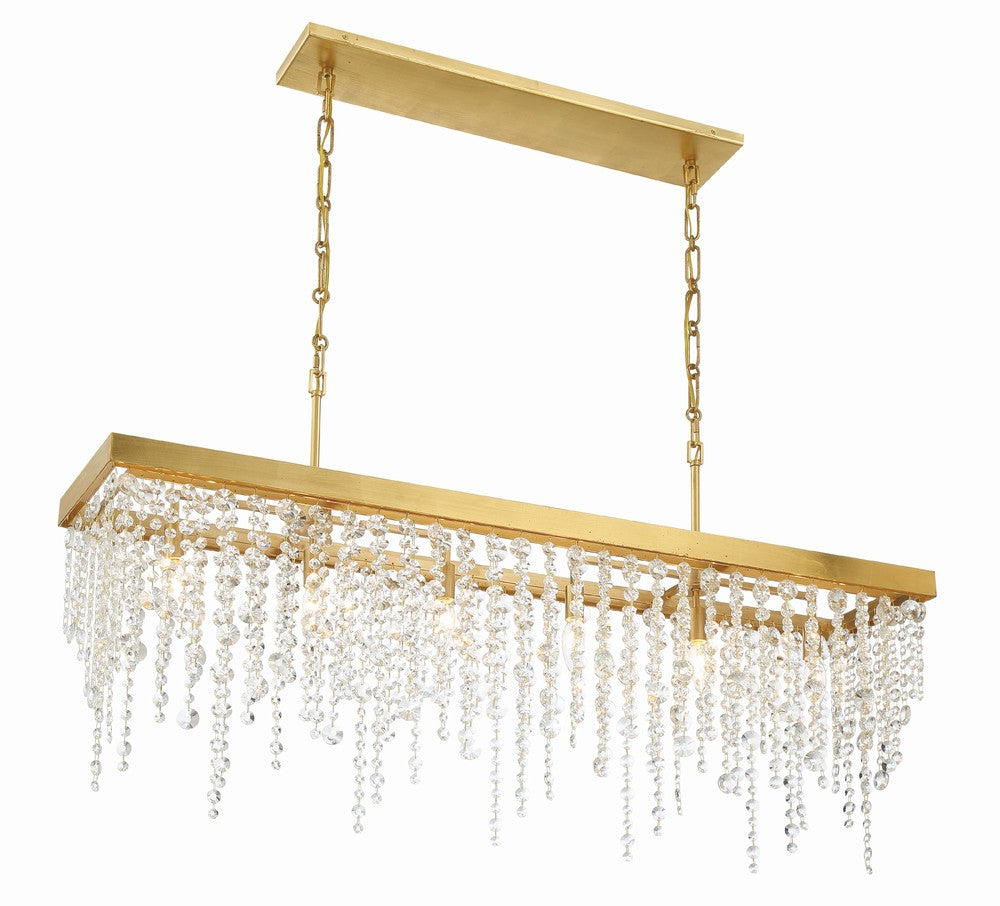 Crystorama WINHAM WIN-617-GA-CL-MWP Chandelier Contemporary - Antique Gold