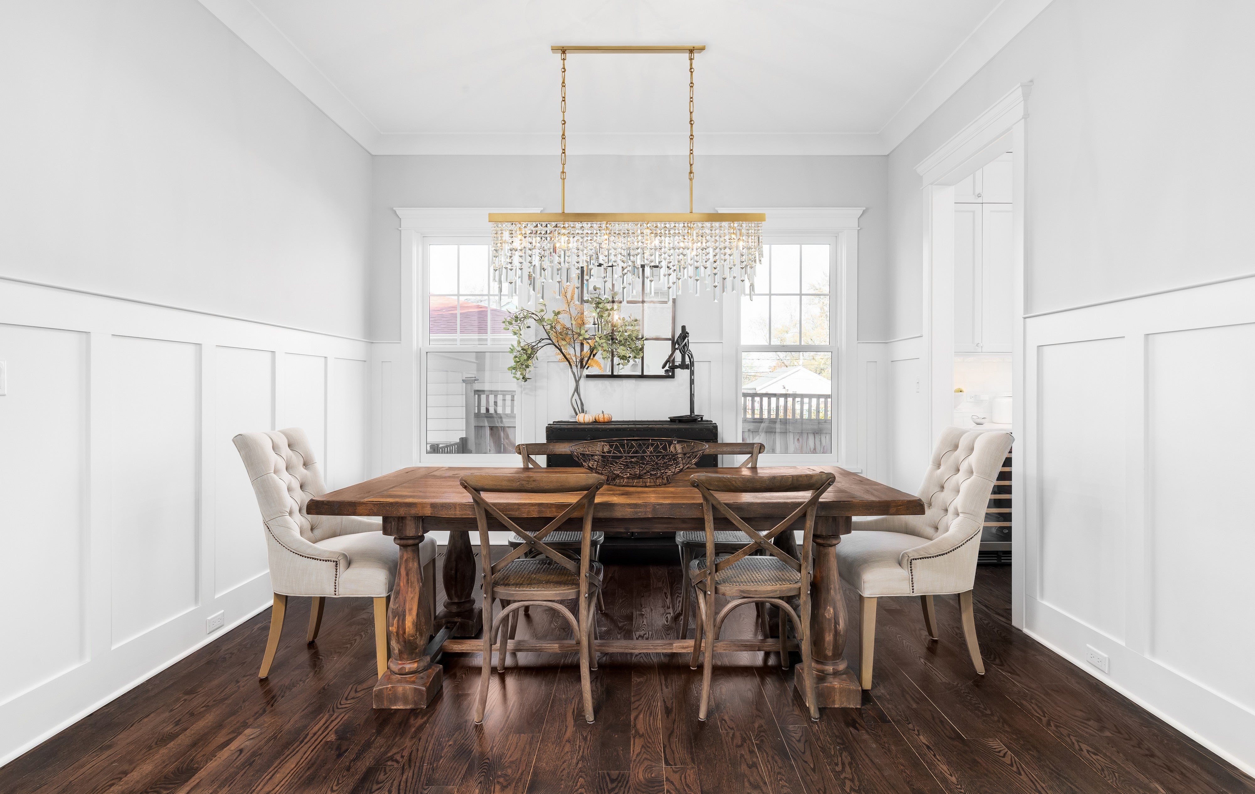 Crystorama Winham WIN-617-GA-CL-MWP – 49 Inch – 6 Light – Chandelier – Clear Crystal – Antique Gold – Damp Rated