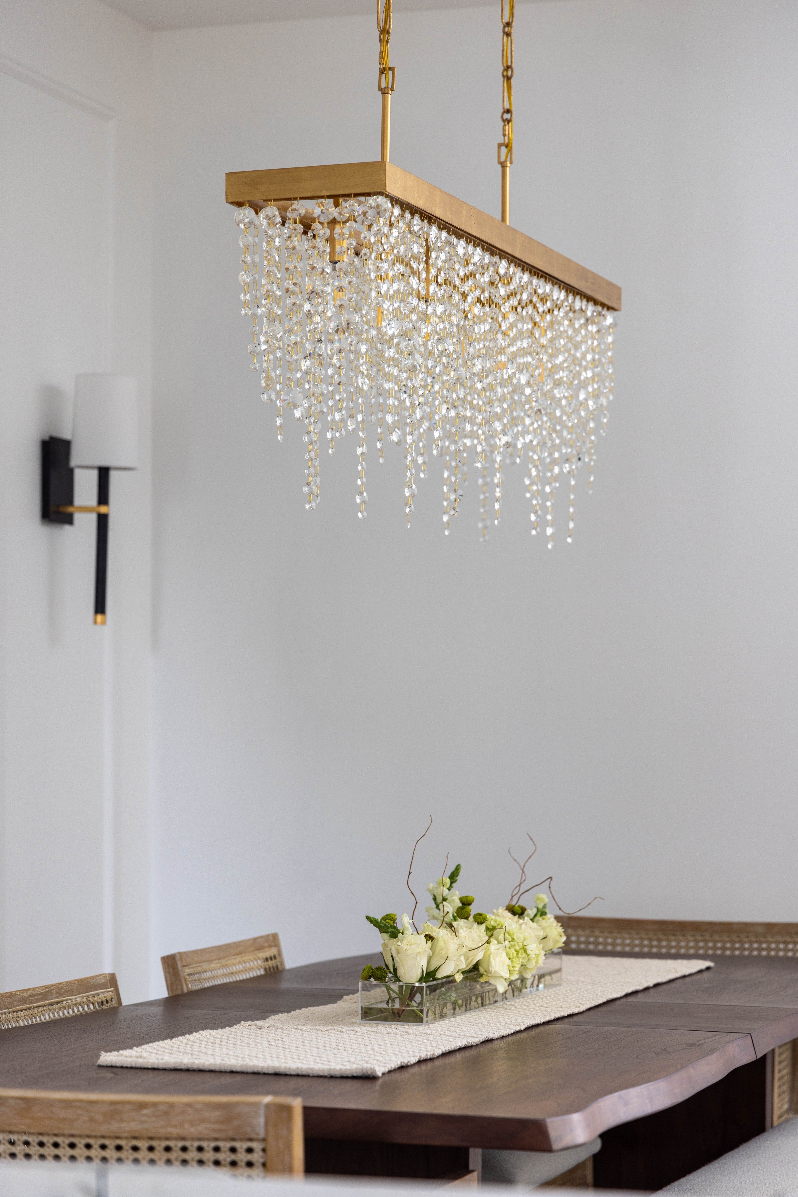 Crystorama Winham WIN-617-GA-CL-MWP – 49 Inch – 6 Light – Chandelier – Clear Crystal – Antique Gold – Damp Rated