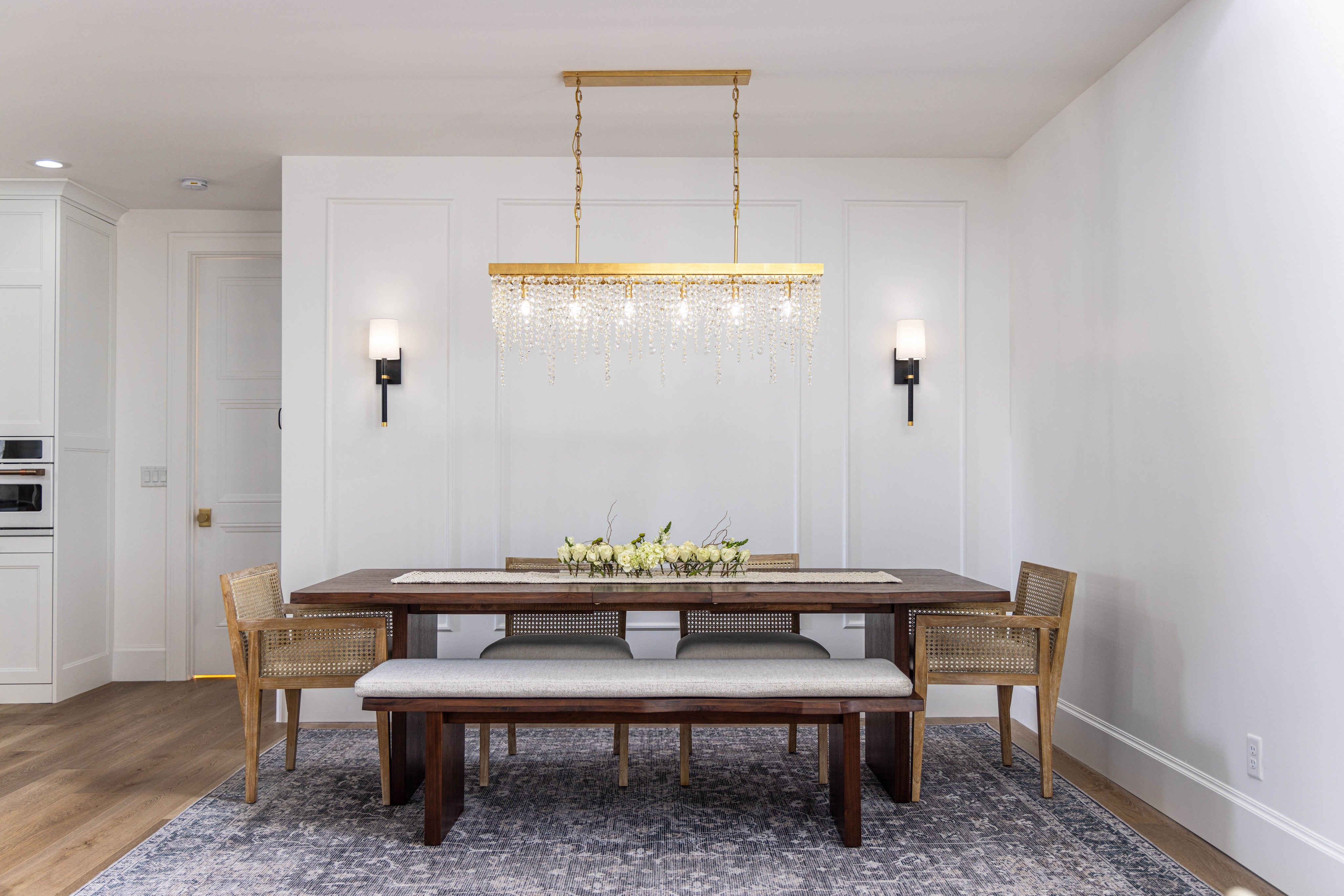 Crystorama Winham WIN-617-GA-CL-MWP – 49 Inch – 6 Light – Chandelier – Clear Crystal – Antique Gold – Damp Rated