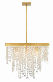 Crystorama Winham WIN-618-GA-CL-MWP – 22 Inch – 8 Light – Chandelier – Clear Crystal – Antique Gold – Damp Rated