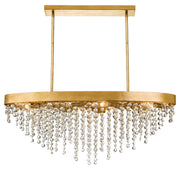 Crystorama Winham WIN-619-GA-CL-MWP – 36 Inch – 8 Light – Chandelier – Clear Crystal – Antique Gold – Damp Rated