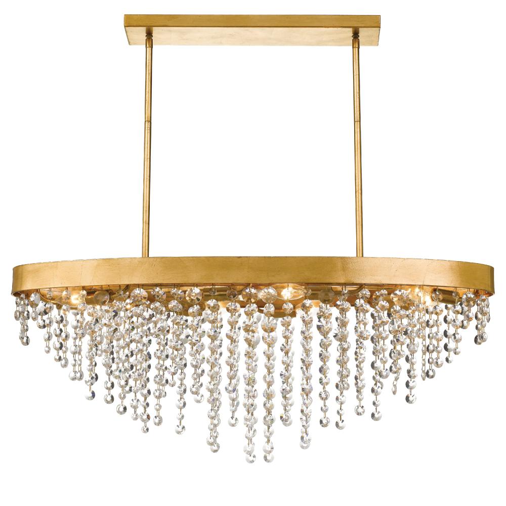 Crystorama WINHAM WIN-619-GA-CL-MWP Chandelier Contemporary - Antique Gold