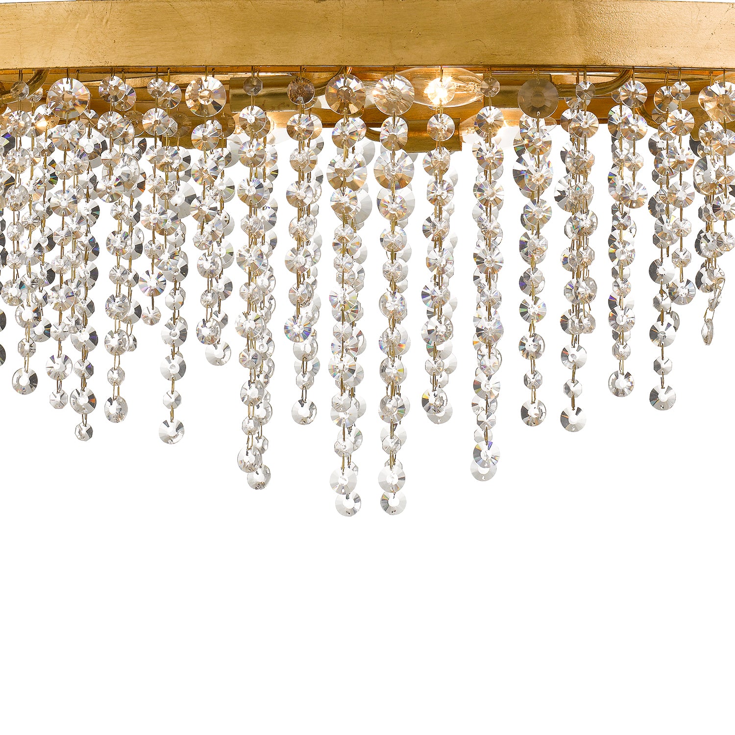 Crystorama Winham WIN-619-GA-CL-MWP – 36 Inch – 8 Light – Chandelier – Clear Crystal – Antique Gold – Damp Rated