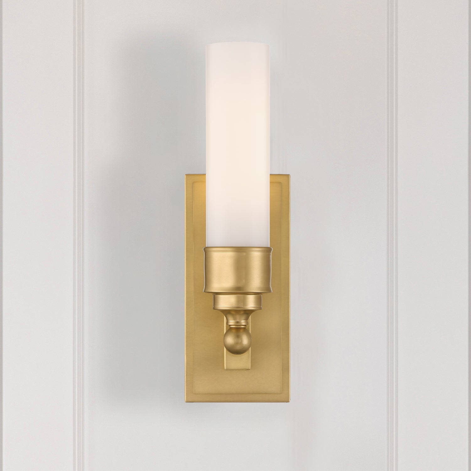 Crystorama Wilcox WLX-301-AG – 4.75 Inch – 1 Light – Sconce – Aged Brass – Damp Rated