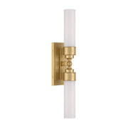 Crystorama Wilcox WLX-302-AG – 4.75 Inch – 2 Light – Sconce – Aged Brass – Damp Rated