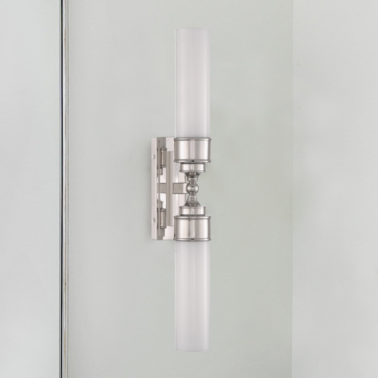 Crystorama Wilcox WLX-302-PN – 4.75 Inch – 2 Light – Sconce – Polished Nickel – Damp Rated