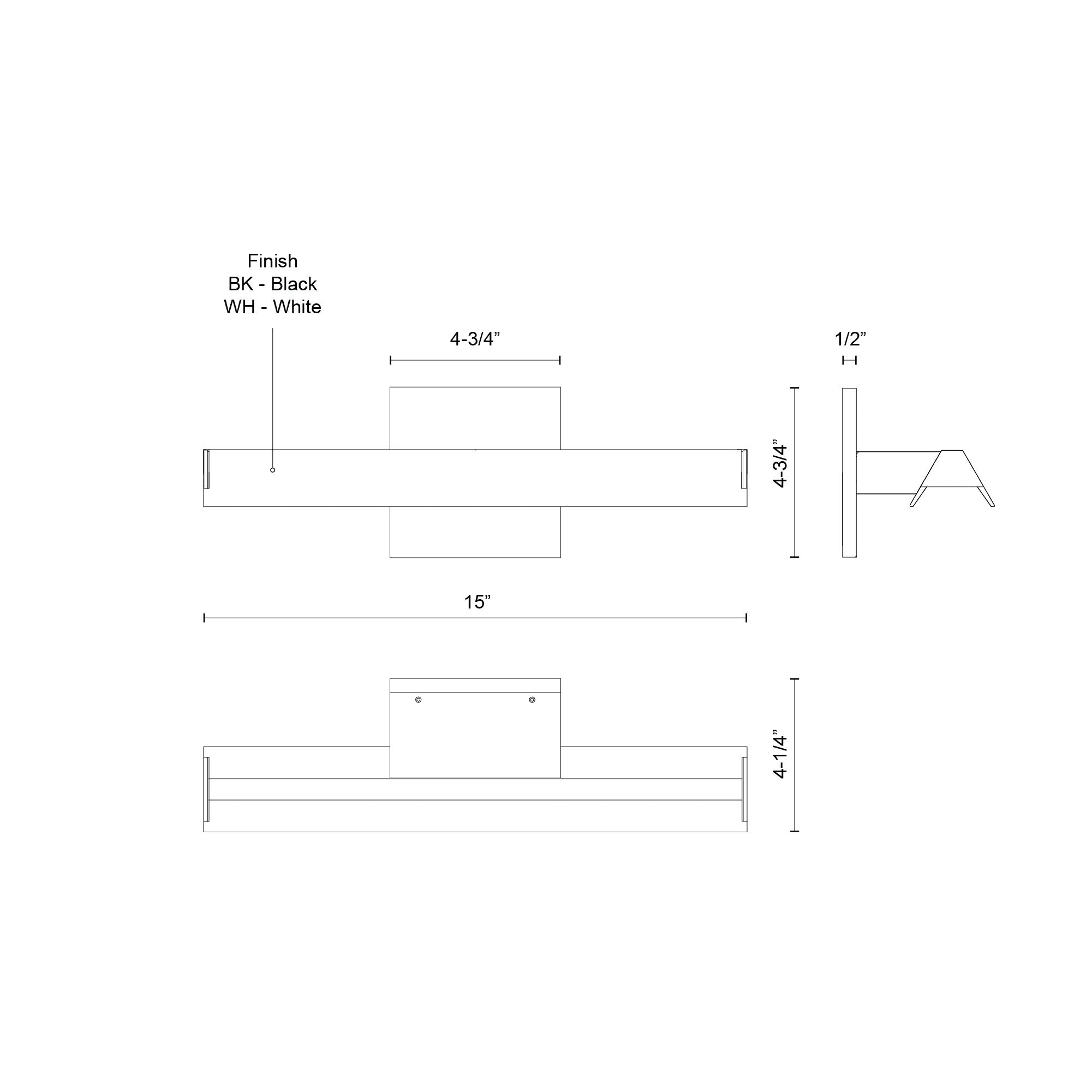 Galleria 15-in White LED Wall Sconce (2700K)