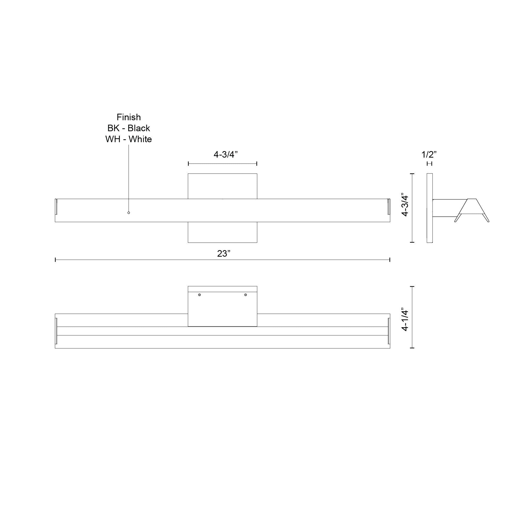 Galleria 23-in White LED Wall Sconce (2700K)