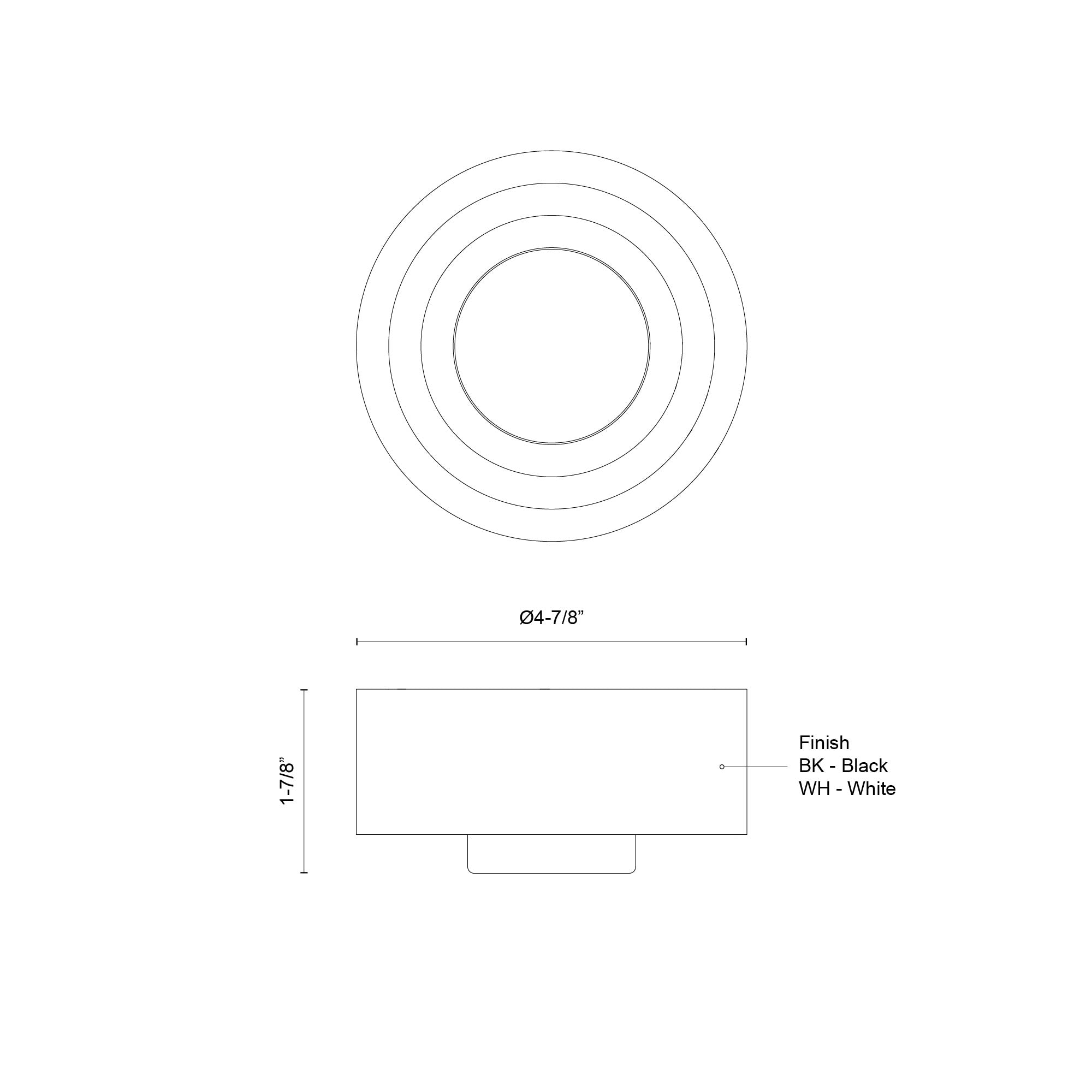 Arco 5-in White LED Wall Sconce