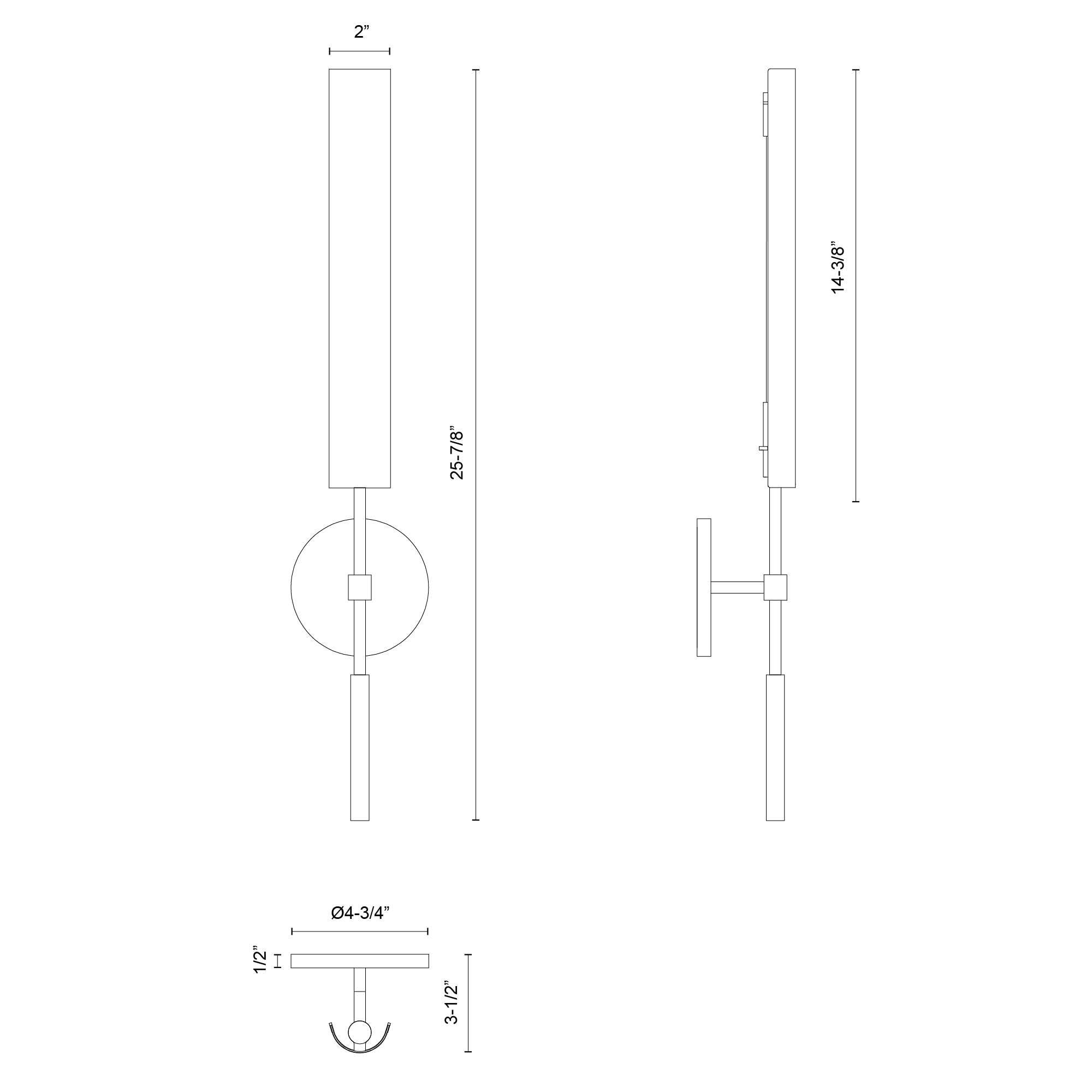 Astrid 25-in Metal Shade/Vintage Brass LED Wall/Vanity
