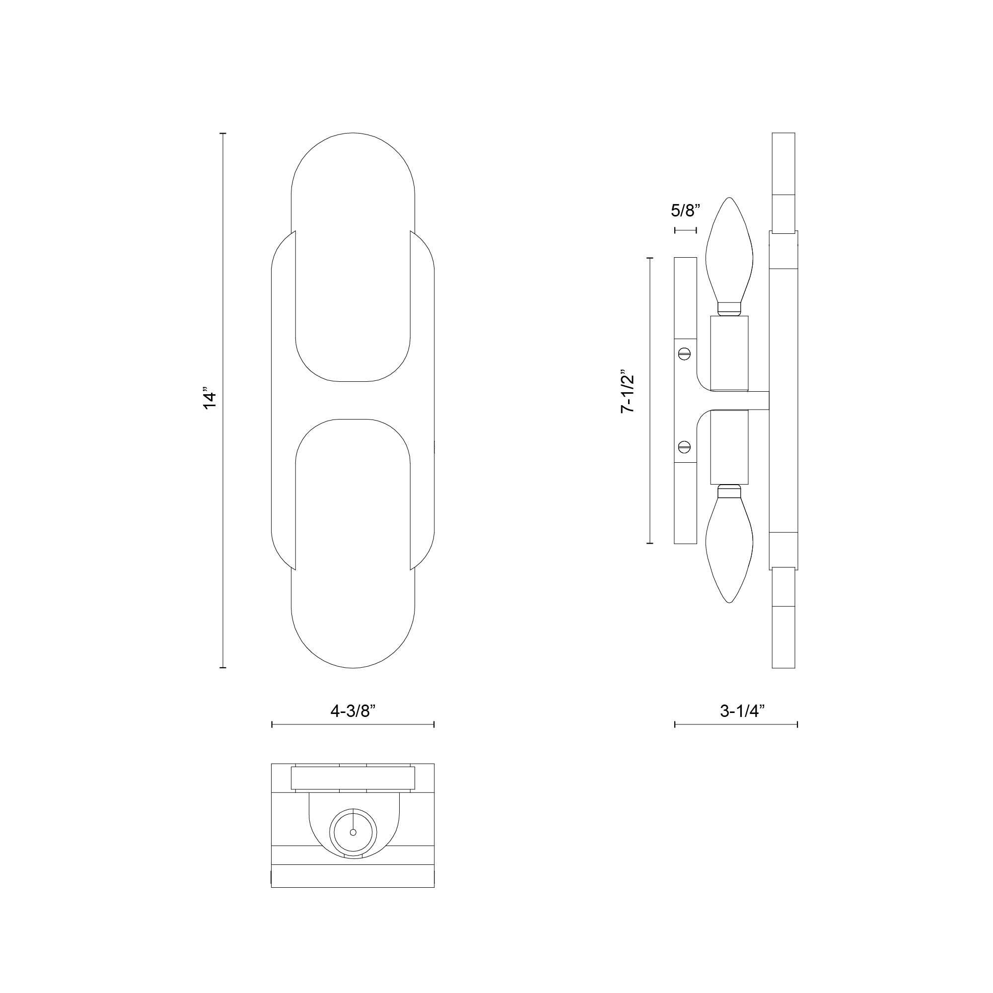 Odin 14-in Vintage Brass/Alabaster Socket Wall Vanity
