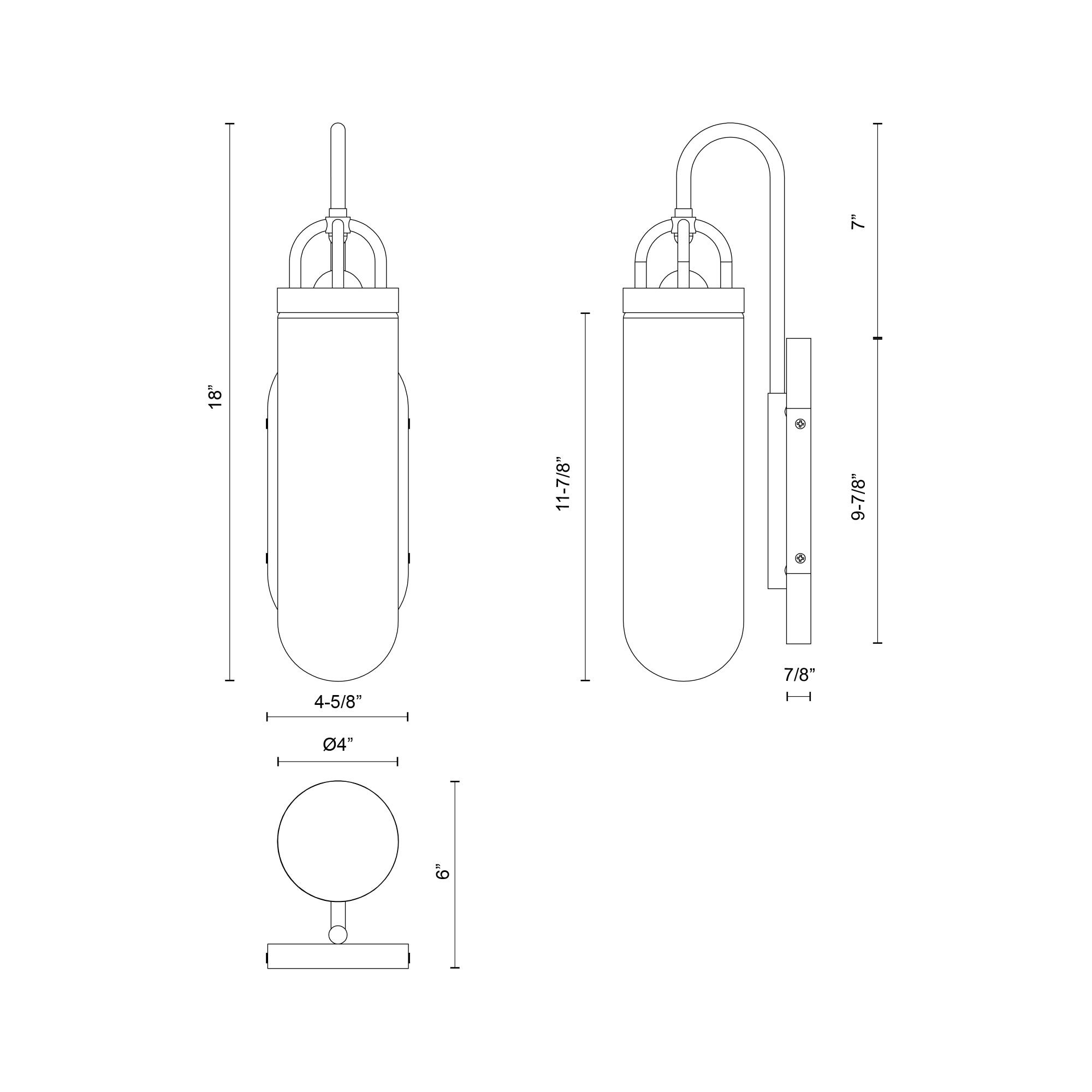 Lancaster 5-in Chrome 1 Light Wall/Vanity