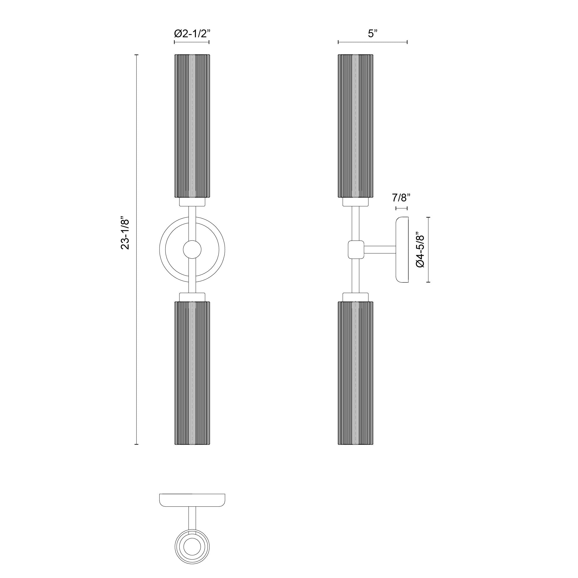 Colby 23-in Matte Black/Tan Jute Socket Wall/Vanity Light