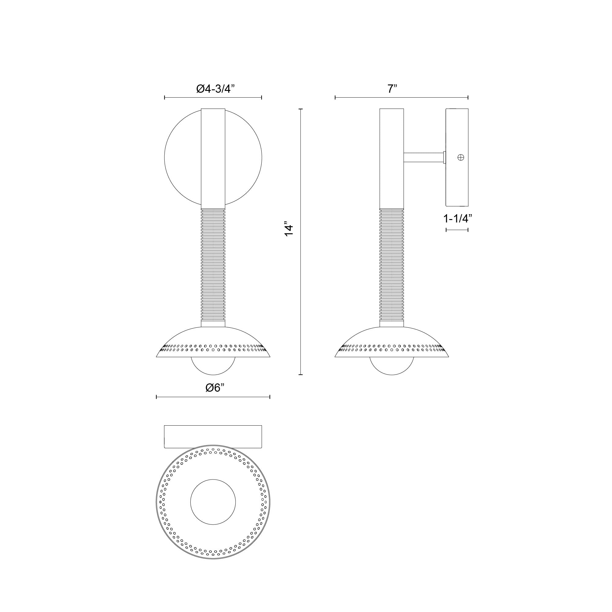 Arden 14-in Brushed Gold/Opal Glass LED Wall/Vanity Light