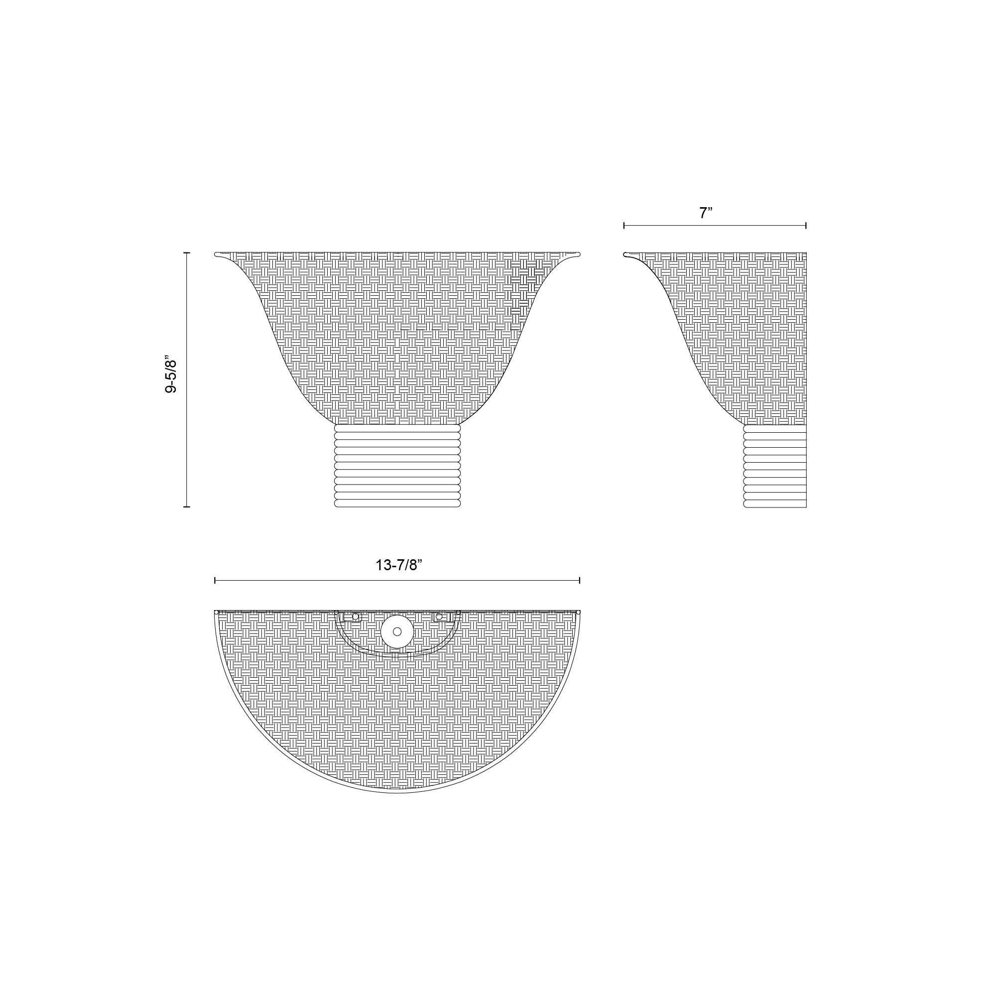 Rancho 14-in Brushed Gold Socket Wall/Vanity Light