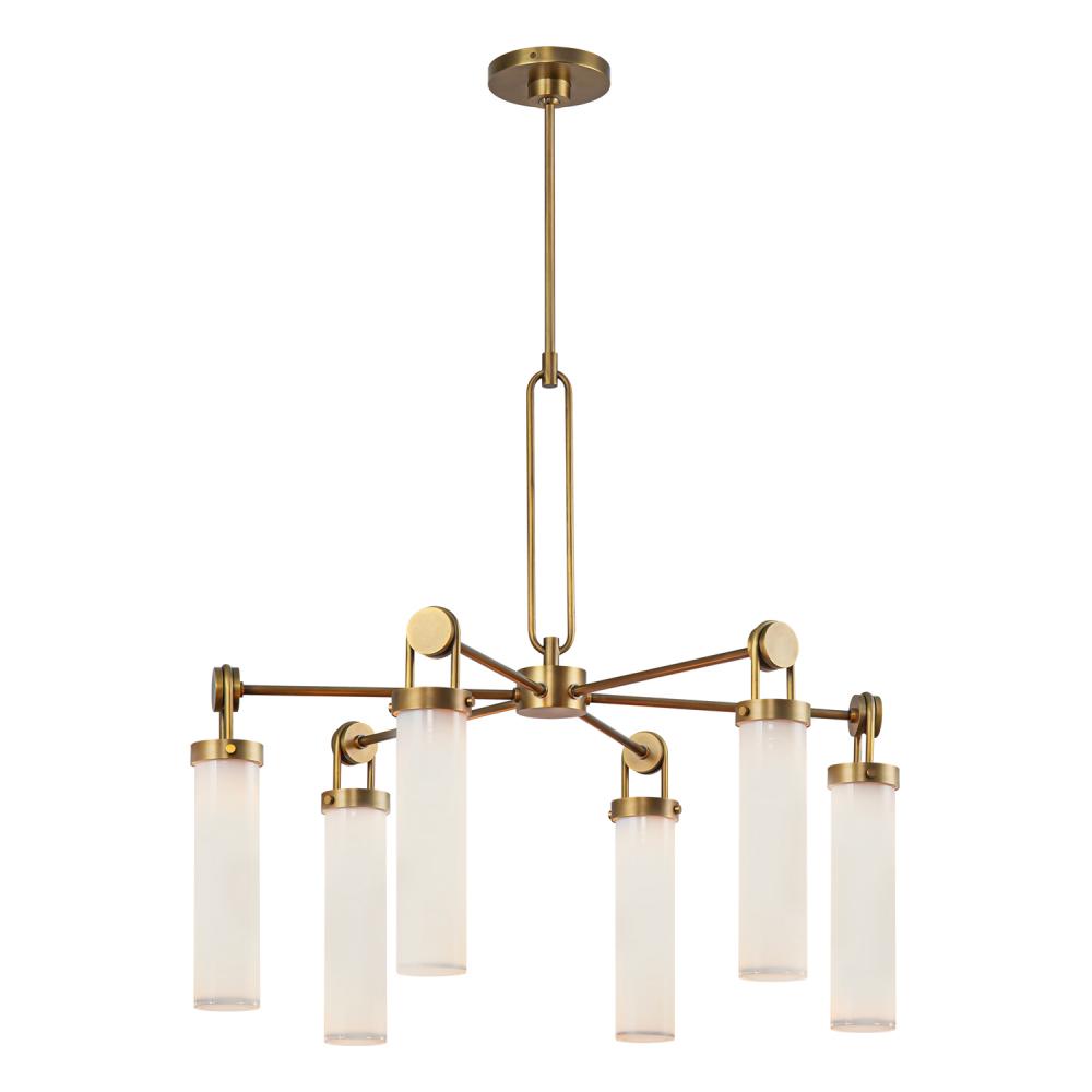 Alora Lighting WYNWOOD CH355632VBGO Chandelier - Vintage Brass