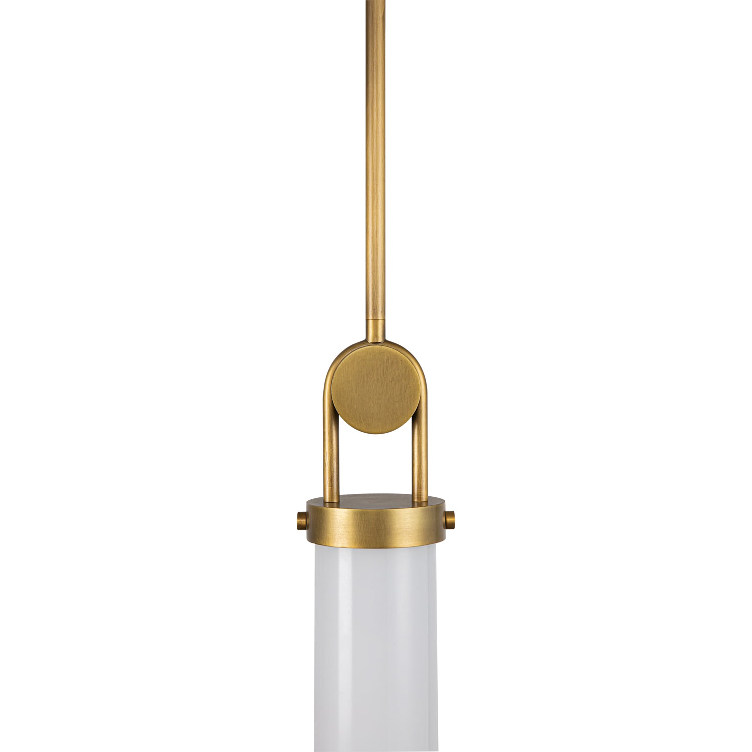 Wynwood 15-in Vintage Brass/Glossy Opal 1 Light Pendant