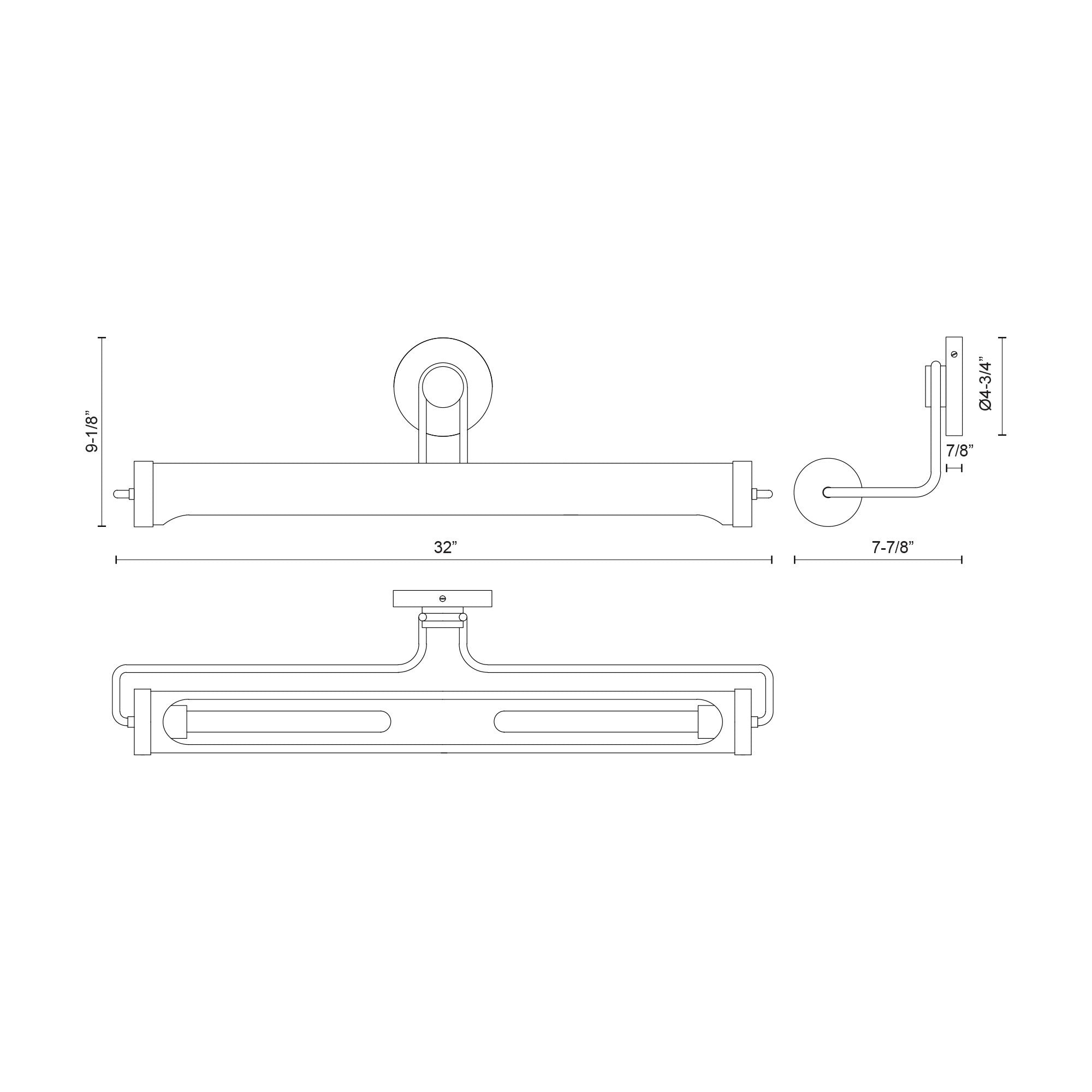 Wynwood 32-in Urban Bronze 2 Lights Wall/Picture Light