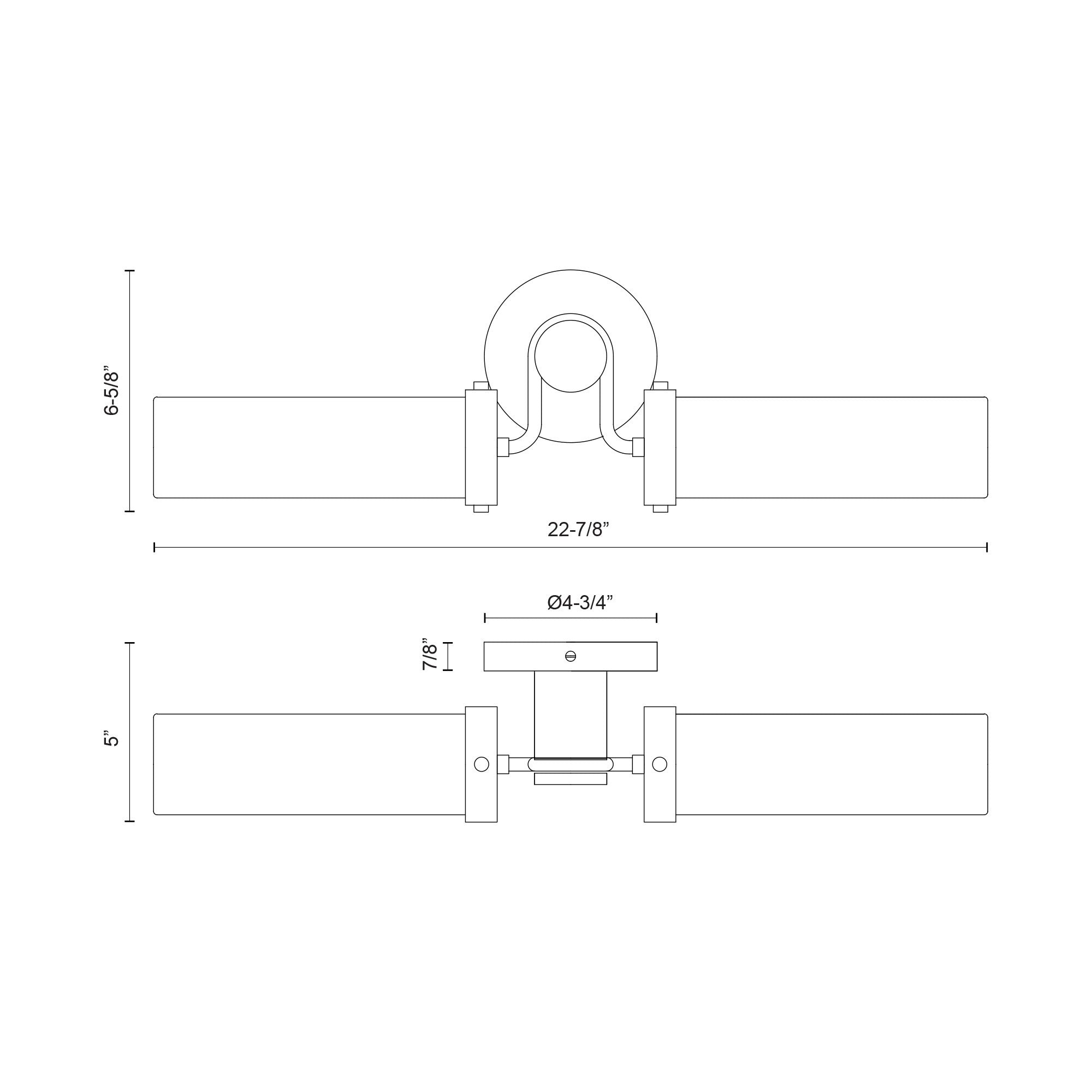 Wynwood 23-in Urban Bronze/Glossy Opal 2 Lights Wall/Vanity