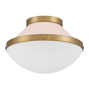 Crystorama Xander XAN-8001-VG-BH – 12.25 Inch – 1 Light – Semi Flush Mount Light – Vibrant Gold – Damp Rated